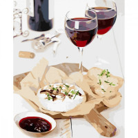 Набір для розпису по номерах Вечеря п'ятниці 2 Strateg розміром 40х50 см (VA-3633)