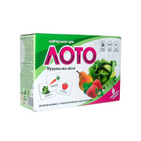 Лото 30366 (укр) "Фрукты и овощи" в кор-ке 17,5-11,8-5,6 см
